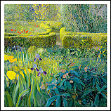 Garden with Irises