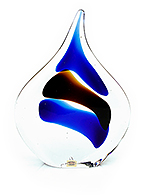 Glass Drop Flat Black Blue (large…