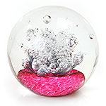 Glass Ball Pink Vulcano