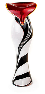 Glass vase zebra (large)