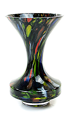 Glass vase Black Multicolor Narro…