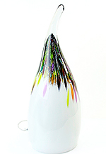 Glazen lamp Wit Multicolor Druppe…