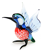 Glass bird kingfisher (flying)