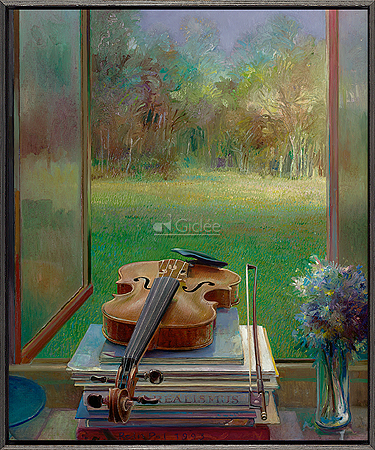 Violin with a view