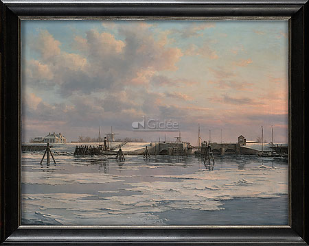 Sluis van Zoutkamp vanaf zee gezi…