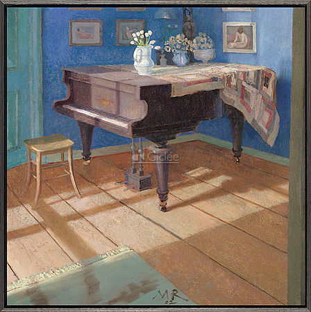 Interieur met piano