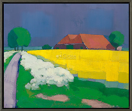 Koolzaadveld met fluitekruid, 't &hellip;