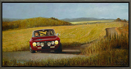 Alfa Romeo in Frans landschap