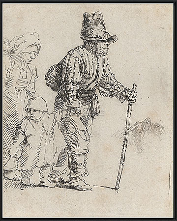 Rondtrekkende boeren familie