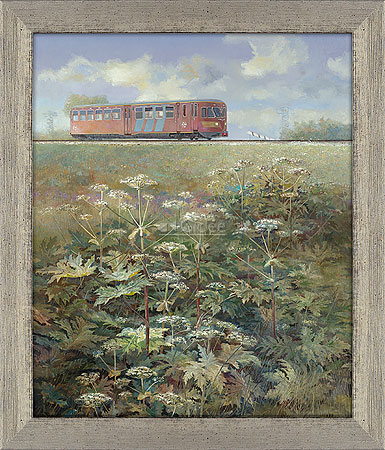 Blauwe Engel op de spoordijk