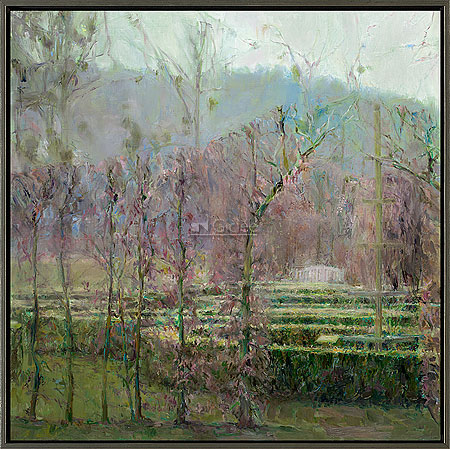 Rozenhof in de winter