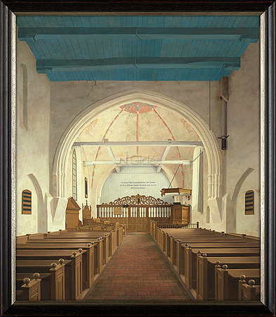 De Andreaskerk in Westeremden (13e eeuw), voor de restauratie