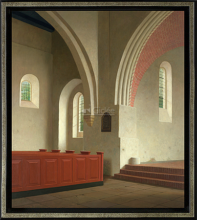 Interieur Donatuskerk te Leermens…