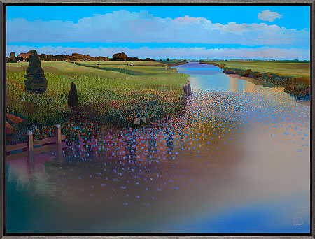 Het Reitdiep bij Wierumerschouw