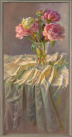 De laatst bloeiende pioenen