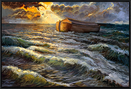 De ark op het water (Gen. 7)