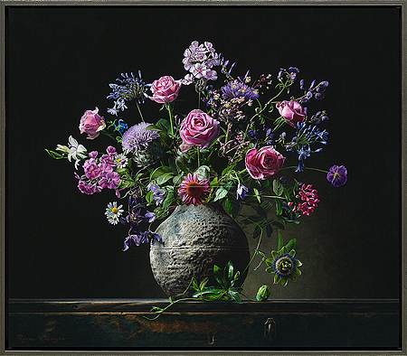 Passiebloem en phlox