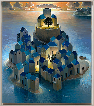 Langzaam stroomt de avond binnen