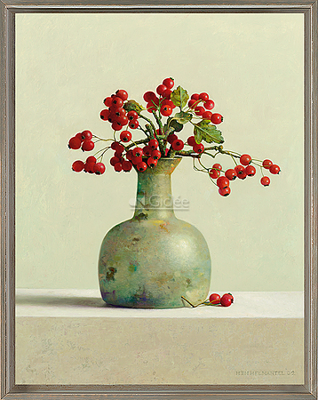 Meidoornbessen in Romeins glas