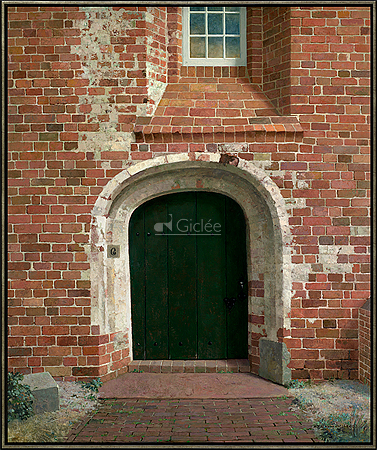 Ingang van de kerk in Westerwijtw&hellip;