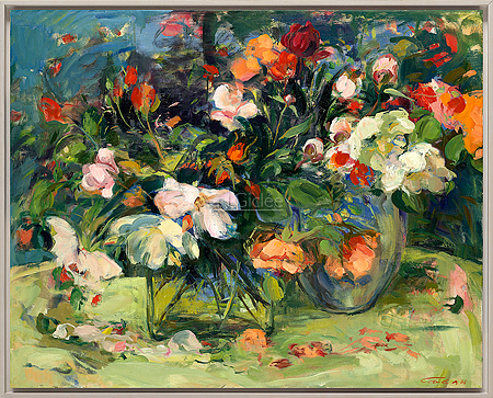 Bloemstilleven oranje