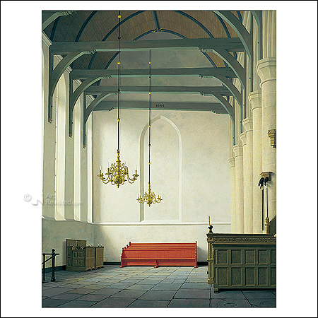 Interior St. Nicholas Church at Monnickendam