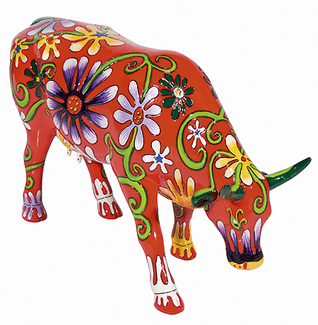 Flower lover cow (large) Cow Parade