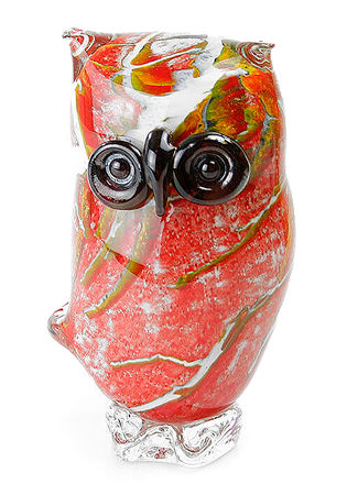 Glass Owl Red