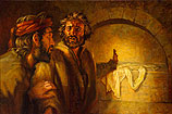 Petrus en Johannes in het lege graf