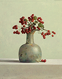 Hawthorn berries in roman glass