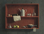 Still life in red cupboard