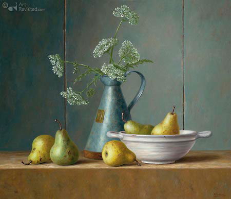 Delft Bowl With Pears | Annelies Jonkhart | Künstler