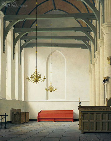 Interior St. Nicholas Church at Monnickendam