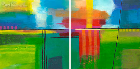 Sunny day (diptych)