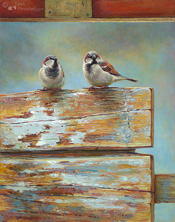 Two sparrows